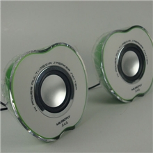 厂家生产苹果七彩灯迷你USB笔记本音响电脑小音箱2.0音响