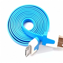 苹果彩色面条数据线iPhoneiPad面条充电线苹果数据线面条线