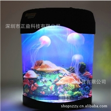 水母水族箱，六一促销礼品，商务礼品促销，新奇特产品.创意礼品