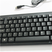 厂家直批有线键盘电脑键盘PS/2圆口键盘批发雷雕字体不掉字