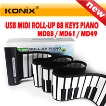 88键手卷钢琴六一儿童节新款产品88键硅胶折叠电子钢琴