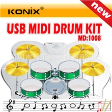 手卷架子鼓超手感最炫硅胶电子鼓，模拟架子鼓样品价