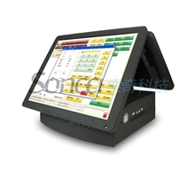 全国招商代理触摸双显收款机双屏触摸一体POS收银机奶茶快餐