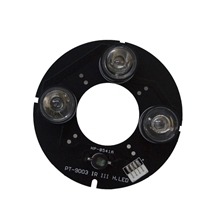 第三代红外监控摄像机灯板|大功率led三灯90外壳点阵红外灯板