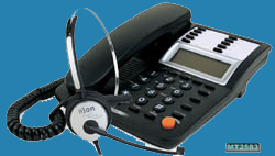 电话坐席耳机电话北恩多功能话机