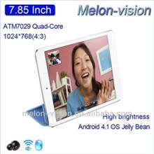 新品7.85寸mini炬力A9四核平板电脑安卓4.1双摄像蓝牙WIFI