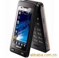 供应时尚翻盖双模手机W79双屏翻盖设计高清摄象