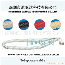 供应4P4C电话线电子连接线，PU卷线