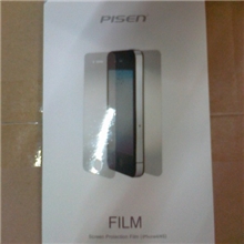 品胜（I4高清双面）贴膜苹果IPHONE4/4S屏保抗油污静电膜
