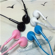 MP3耳机批发sony重低音耳塞式4色水晶线供应中孔6U低音质喇叭