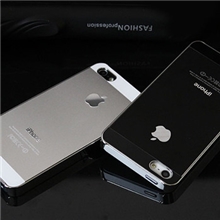 新款iphone4s手机壳苹果5金属保护套iphone5双色镜面手机套批发