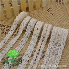 【棉质花边】一米价本白色手工DIY蝴蝶结发饰材料饰品配件批发
