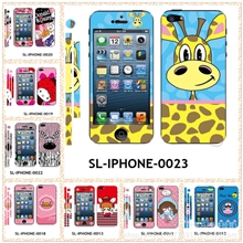 iPhone4S手机贴膜卡通彩膜闪钻全身贴膜苹果5代闪钻侧边彩膜