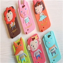 新款韩国动物苹果硅胶手机保护套三星N7100手机壳note2防摔壳