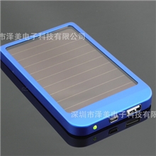厂家批发1200毫安时尚金属外壳太阳能正品移动电源支持OEM