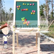 【厂家直供】供应可升降磁性双面大画板木制画板木制玩具画写板