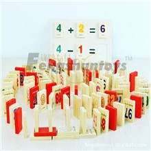 【厂家直供】骨牌学习积木益智早教玩具运数学算多米诺