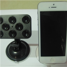 新品车载手机支架/8孔黑色360&deg;旋转车载吸盘导航支架产家直销