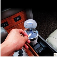 汽车烟灰缸车用LED灯烟灰缸车载烟灰缸铝合金烟灰缸产家批发