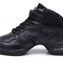 增高舞蹈鞋跳舞鞋头层牛皮健身鞋广场女鞋舞蹈鞋真皮跳舞鞋运动鞋