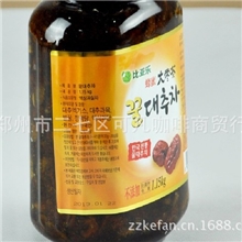 韩国原装进口比亚乐蜂蜜大枣茶1150克批发郑州奶茶加盟培训