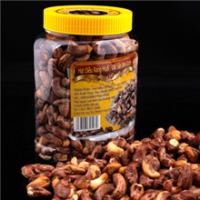 主打产品越南盐焗带皮腰果500克1罐越南休闲零食供应