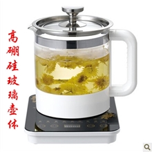 小玩熊保健养生壶加厚玻璃分体多功能花茶煎药壶电热水壶