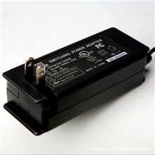 厂家直销45W开关电源，12V3.8A输出美规插强式适配器，安规齐全