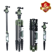 科漫TA250CT+CN-1军绿色摄影三脚架三脚架碳纤维三脚架