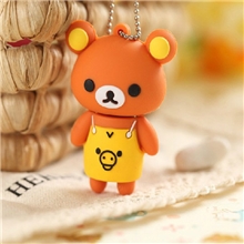 工厂批发卡通礼品8gu盘可爱创意围裙小熊u盘8g礼品个性卡通特价