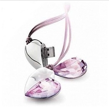 施华洛世奇u盘2GB4GB8GB16GB32gb特价水晶珠宝心形批发足量优盘