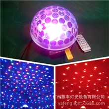 [送遥控器]MP3水晶魔球/LED自走声控酒吧KTV剧场舞台灯光一代五色
