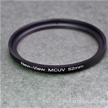 UV镜厂家批发单反镜头必备保护镜头高透光52mmUV镜