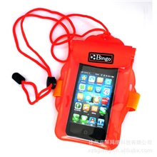 厂家宾果bingo防水手机罩手机防水袋橙色TPU漂流袋wp064