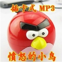 新款愤怒的小鸟MP3插卡mp3卡通mp3可爱mp3支持扩张记忆播放