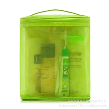 定制供应夏日清爽绿色透明化妆包(可加印LOGO)