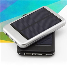 爆款太阳能移动电源5000毫安铝合金三星小米通用太阳能移动电源
