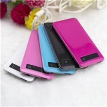 工厂热销超薄移动电源智能触控屏手机5000毫安聚合物充电宝厂家