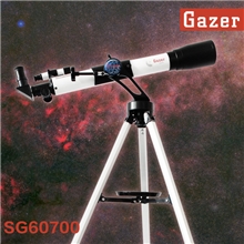 正品观星者天文望远镜SG60700德国式单臂高清金属目镜天地两用
