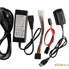 供应USB2.0转IDE+SATA三用转接卡三用易驱线