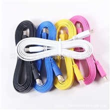 HDMI彩色扁平线1.8米HDMI线1.4版本高清HDMI线支持1080P