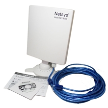Netsys无线网卡USB150M大功率室外防水平板无线接收器配五米延长