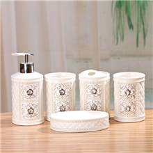 优美家高雅生活卫浴五件套/卫浴套装/陶瓷卫浴家居装饰品批发