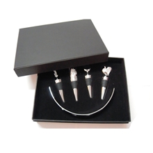 高档金属红酒塞锌合金红酒塞硅胶圈红酒塞金属红酒塞四件套