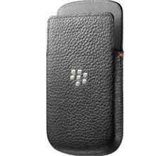 黑莓Q10休眠套保护套皮套手拿式荔枝纹黑色