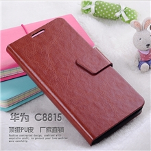 国产皮套批华为c8815疯马纹保护套HUAWEI手机磁扣左右开保护套