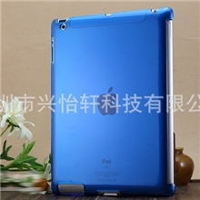专业供应ipad2/3/4伴侣水晶PC壳配智能皮套伴侣硬壳ipad水晶壳