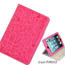 新款MINI小魔女保护可爱卡通小魔女皮套ipadmini保护皮套