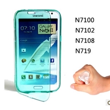 三星n7100手机壳n719手机套n7102保护壳透明翻盖n7108清水套