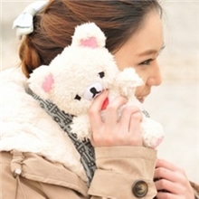 卡通毛绒公仔iphone4S手机壳轻松熊史迪仔kittyi48004